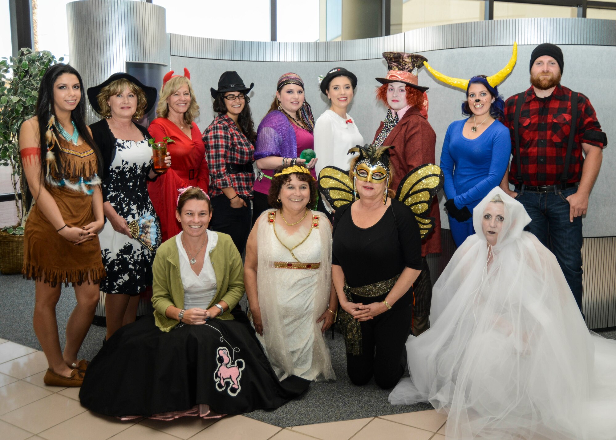 The 412th Test Wing Financial Management Halloween party and costume contest took place in the Bldg. 2750. Prizes were given to the scariest, most original and overall best costume. (U.S. Air Force photo by Rebecca Amber) 