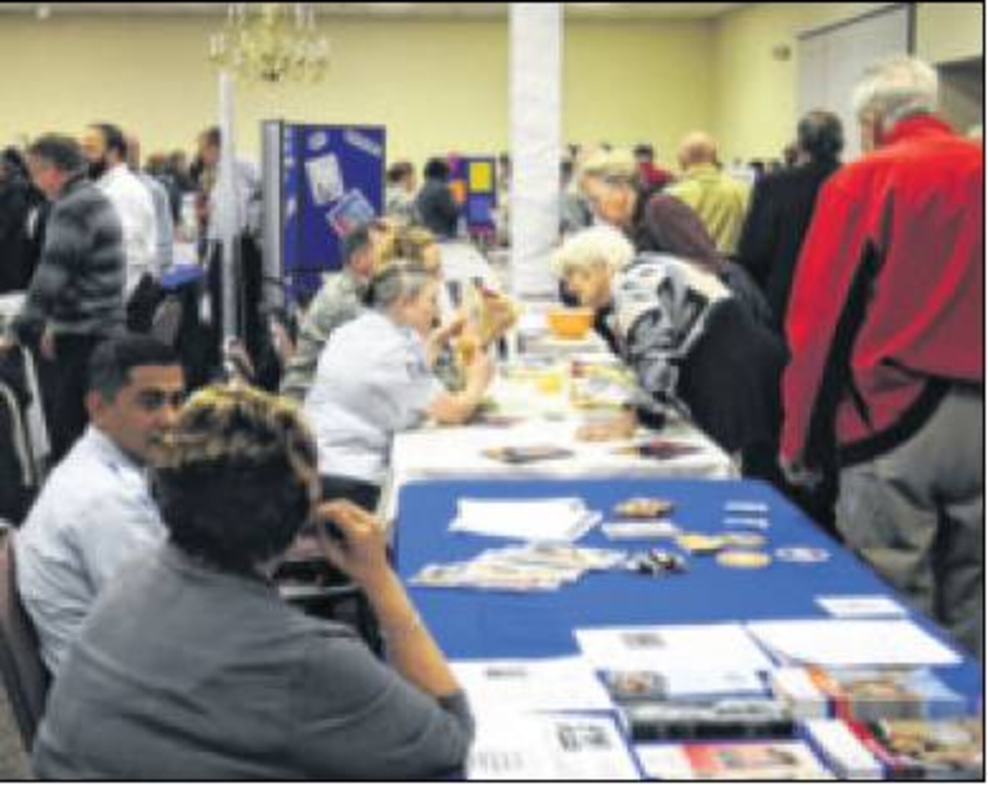 More organizations expressed interest in participating in the event than could be accommodated, according to Paul Moore of the Retiree Activities Office. About 350 people attended the program