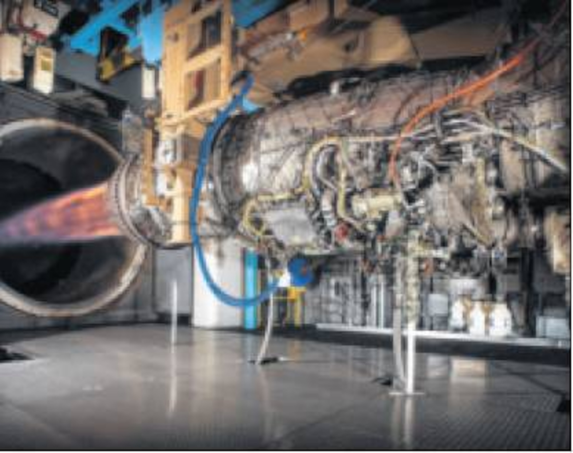 An F135 - the propulsion system for the F-35 Fighter is tested by the Air Force Life Cycle Management Center’s Engine Component Improvement Program. Tests run 24 hours a day, five days a week to determine the estimated lifespan of the engine and its components. (Air Force photo) 