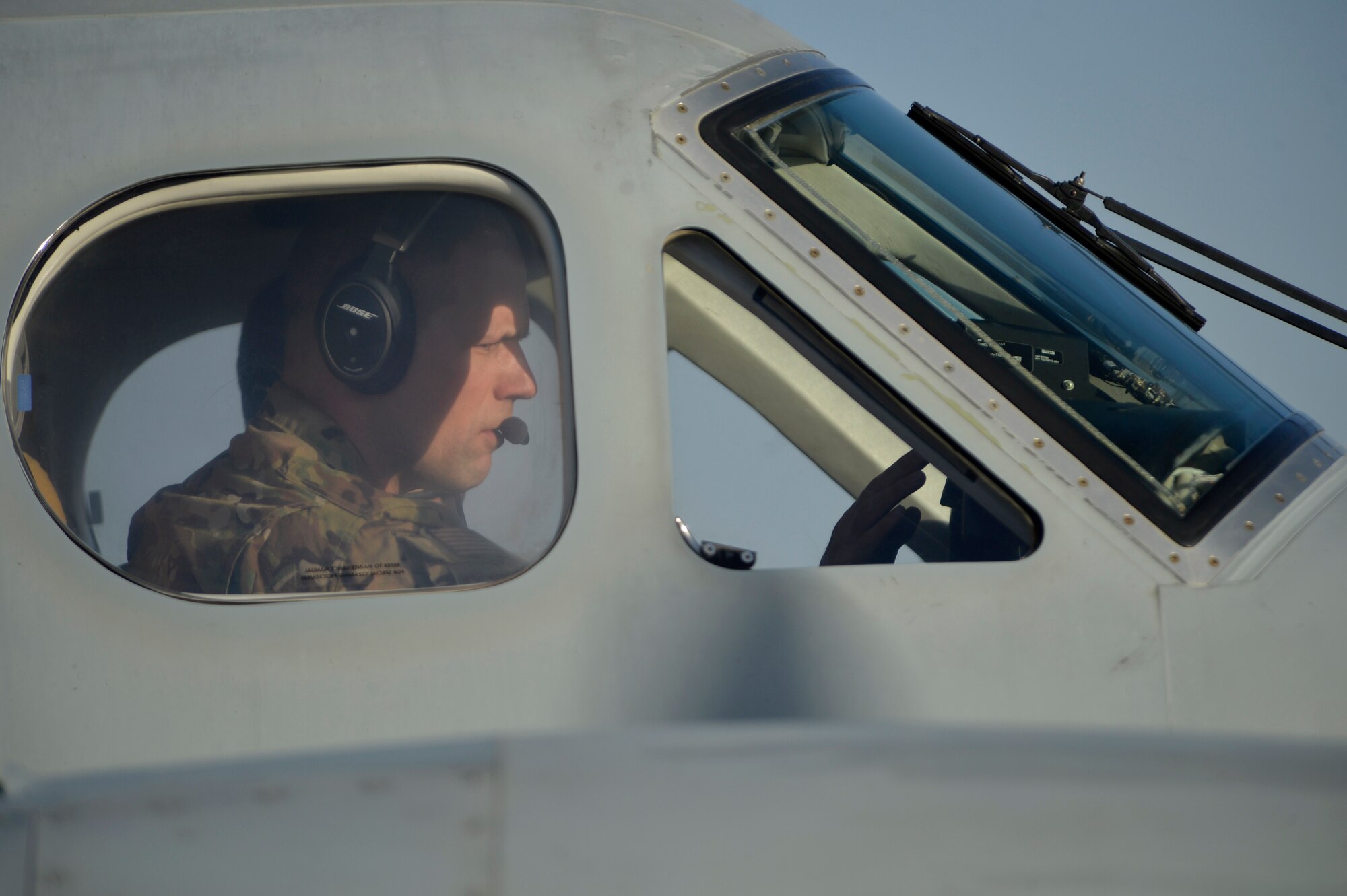 A pilot with the 361st Expeditionary Reconnaissance Squadron prepares for takeoff Aug. 20, 2014, at Kandahar Airfield, Afghanistan. The squadron reached its end of mission in September after four years of operations in Afghanistan. During their tenure, the unit executed more than 25,000 air tasking order sorties, achieved 115,000 combat flight hours and helped eliminate 450 insurgents from the battle space. (U.S. Air Force photo/Staff Sgt. Evelyn Chavez)