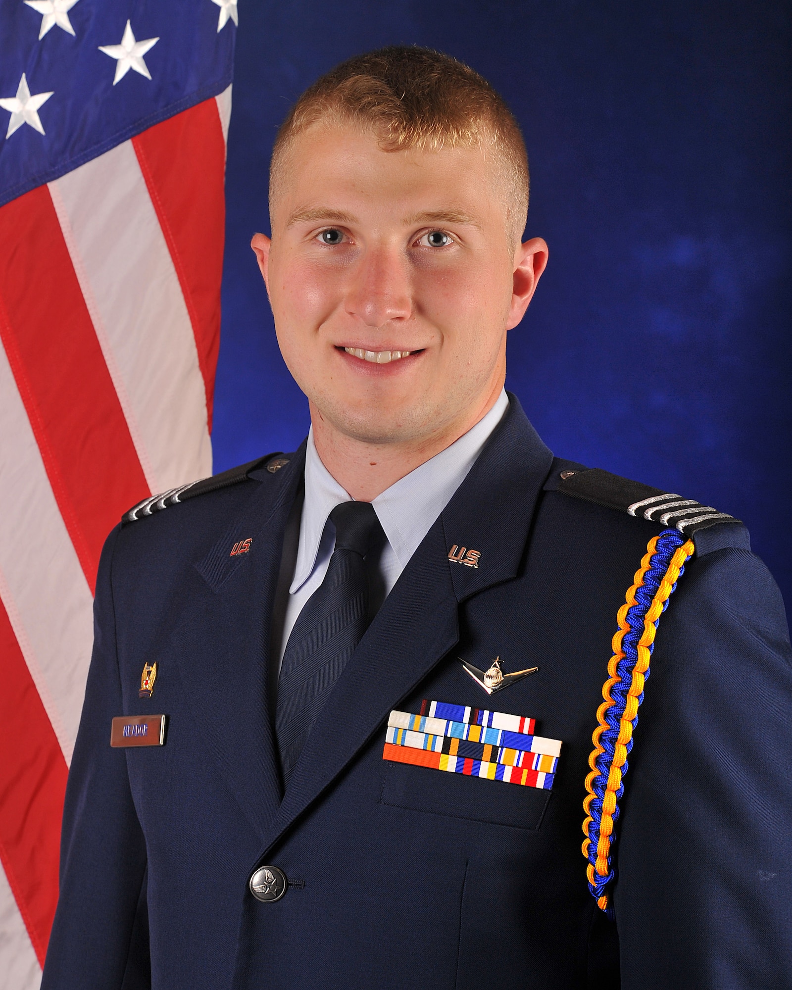 Cadet Dylan J. Meador, a member of Angelo State University's Air Force ROTC Detachment 847, was named by the Air Force Association as the Outstanding ROTC Cadet of the Year for 2014. (Courtesy photo)