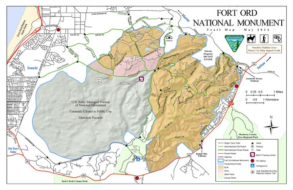 The Fort Ord habitat restoration project includes restoration of 65 acres of endangered plants, and monitoring more than 9,000 acres to ensure that the habitat returns to the conditions prior to the Army's munitions cleanup activities.