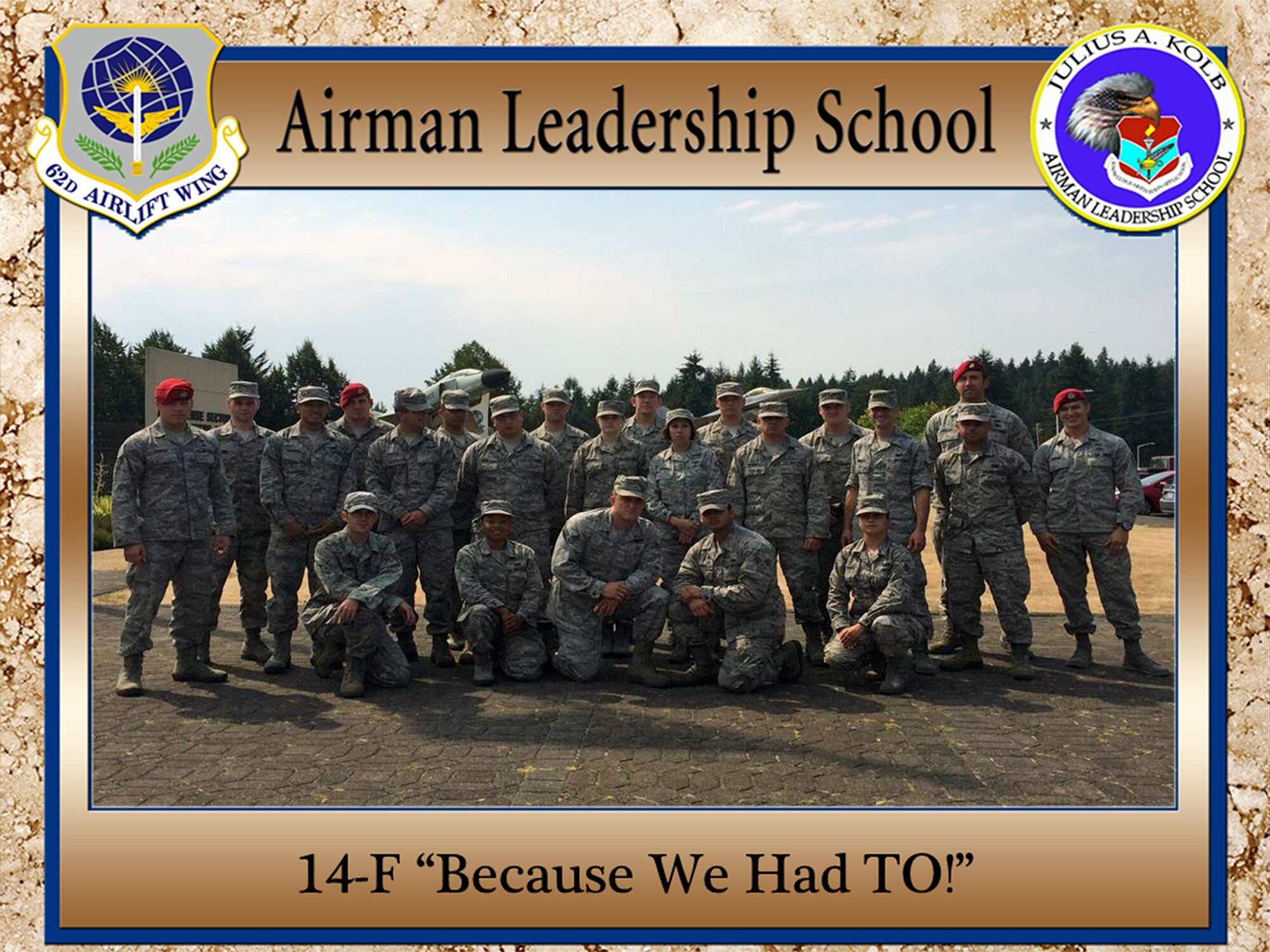 Congratulations to the Airmen who graduated Julius A. Kolb Airman Leadership School Aug. 19, 2014, at Joint Base Lewis-McChord, Wash. (Courtesy photo)