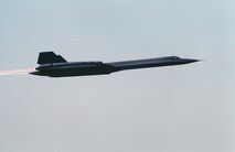 A SR-71 Blackbird utilizes afterburners to accelerate skyward. The aircraft was capable for reaching speeds in excess of 2,000 mph. (Courtesy photo)    