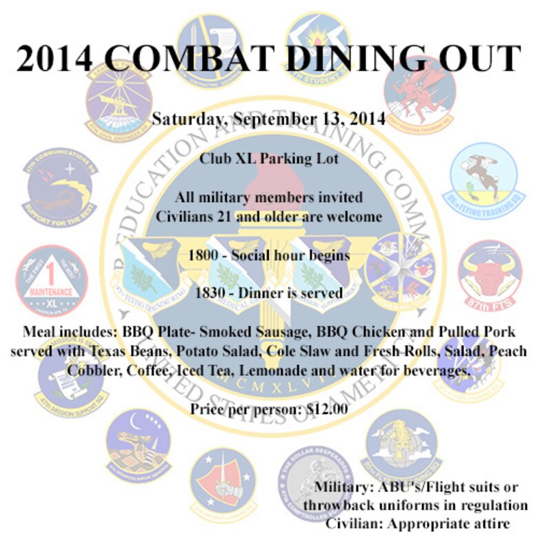 Laughlin hosts combat dining out > Laughlin Air Force Base > Article
