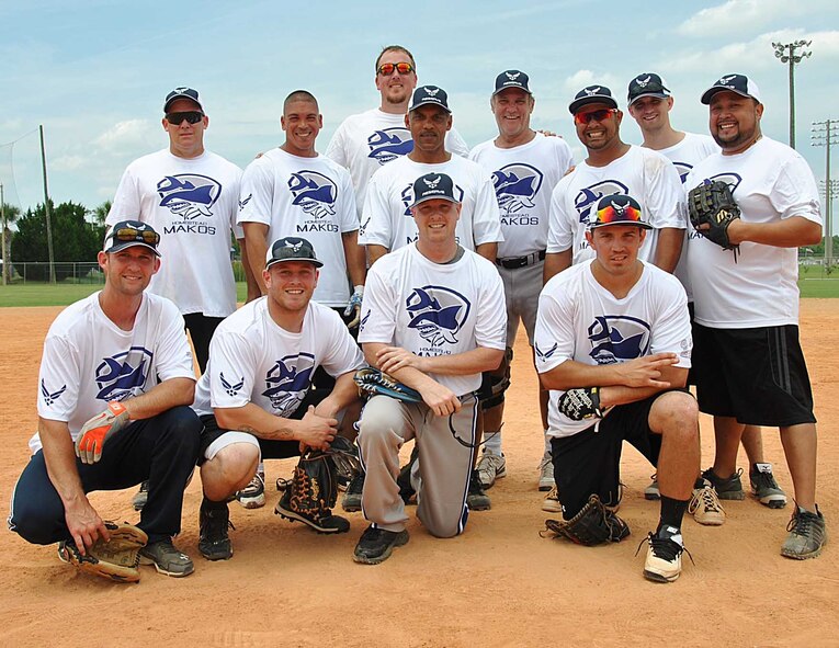 Homestead Makos represented Homestead Air Reserve Base at the Military World Softball Tournament in Panama City Beach, Fla. The Makos competed against over 100 other teams at the tournament. (Courtesy photo)