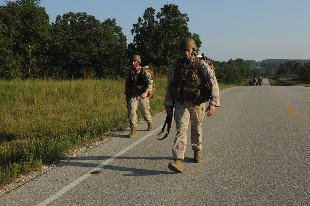 18 teams began the event, 17 of them finished. Most of the competitors were Soldiers, but there were also two Marines and one Airman. 
(Sgt. Shane Fox and Sgt. George Grimm Jr.)  