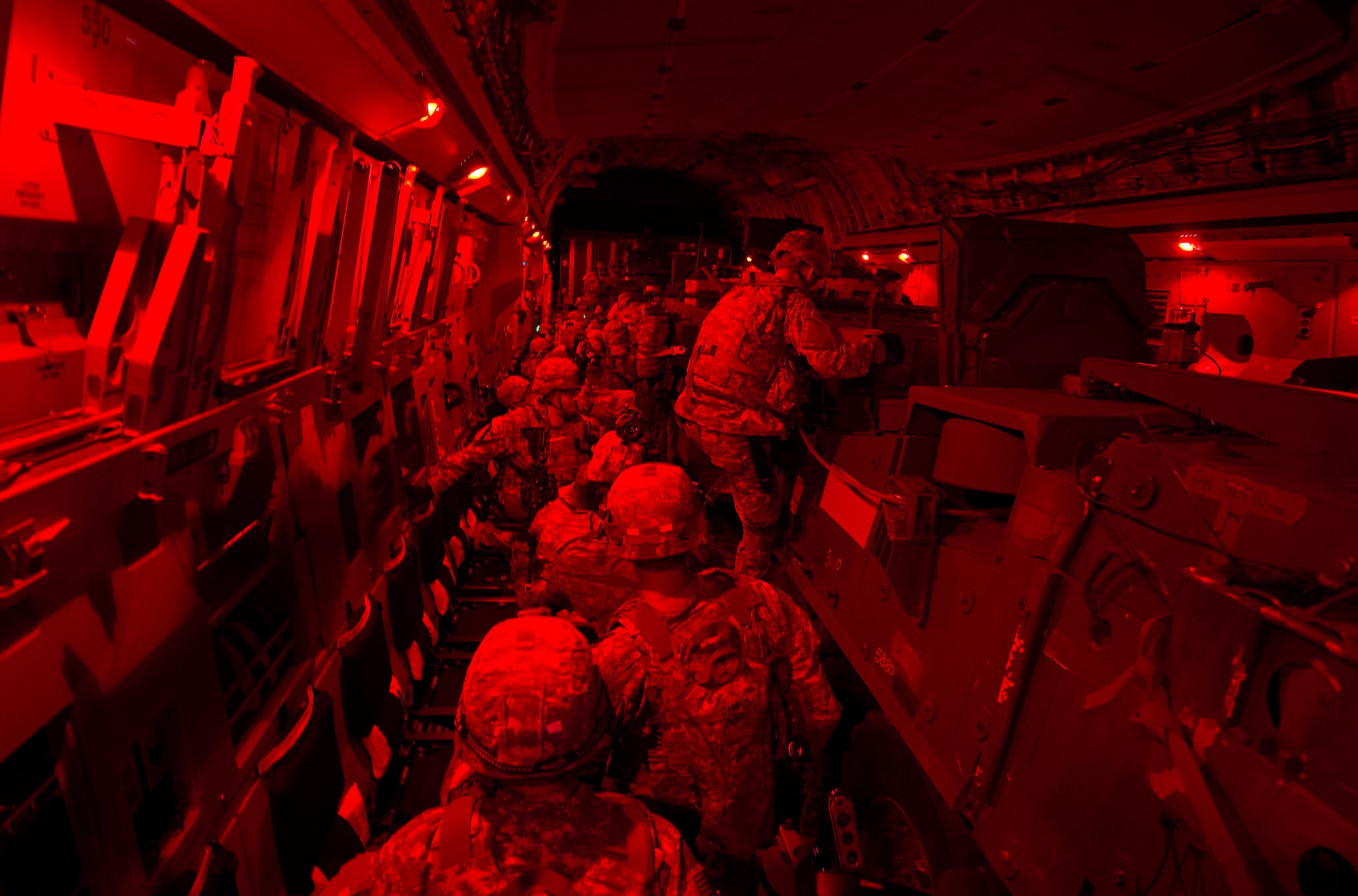 Soldiers assigned to Apache Troop, 1st Squadron, 2nd Cavalry Regiment board U.S. Army Strykers during Steadfast Javelin II in Latvia, Sept. 5, 2014. Steadfast Javelin II prepares U.S., NATO Allies and European security partners to conduct unified land operations through the simultaneous combination of offensive, defensive, and stability operations appropriate to the mission and the environment, and to sustain interoperability with partner nations. (U.S. Air Force photo/Senior Airman Damon Kasberg)