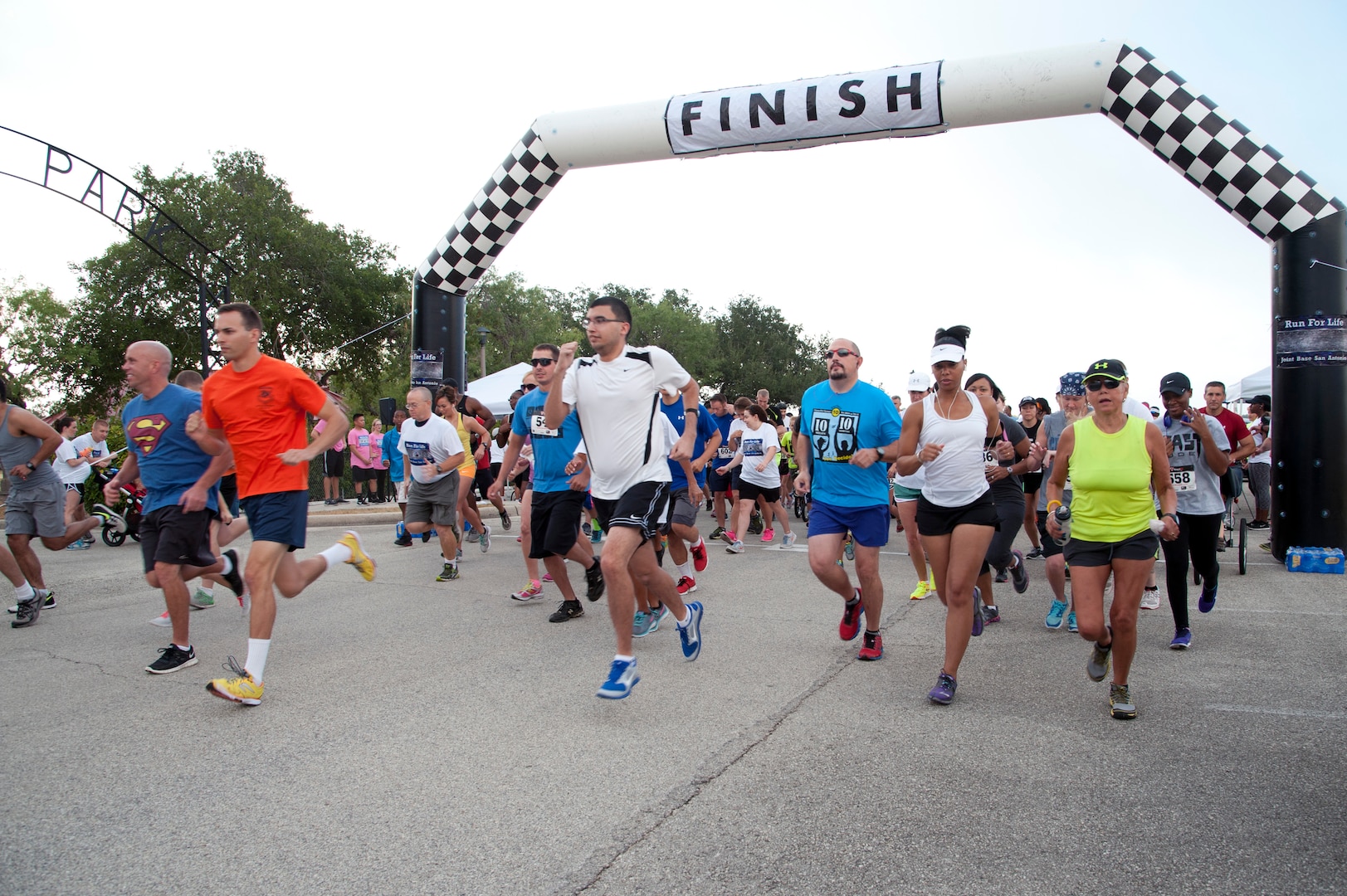 The Run for Life 5k kicks off Sept. 6, 2014, at Erberle Park at Joint Base San Antonio-Randolph. (U.S. Air Force photo/Desiree N. Palacios)
