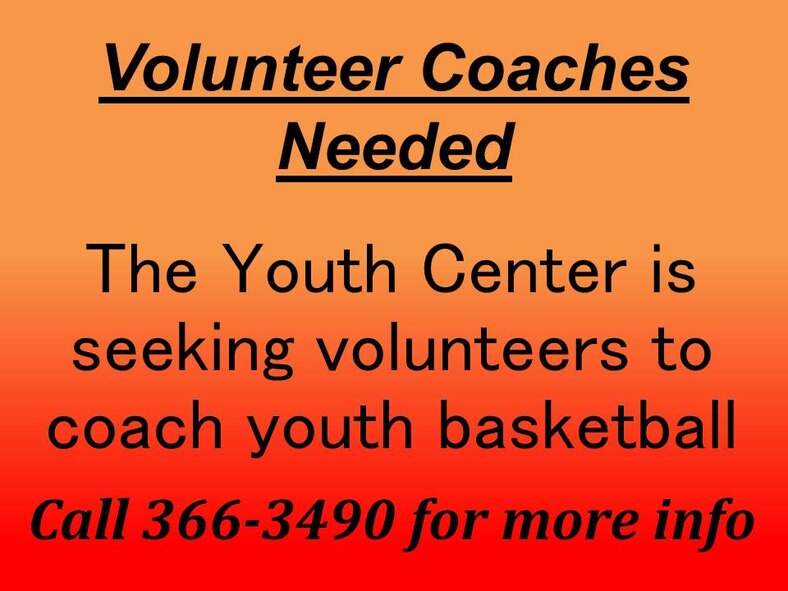 Call 366-3490 for more info