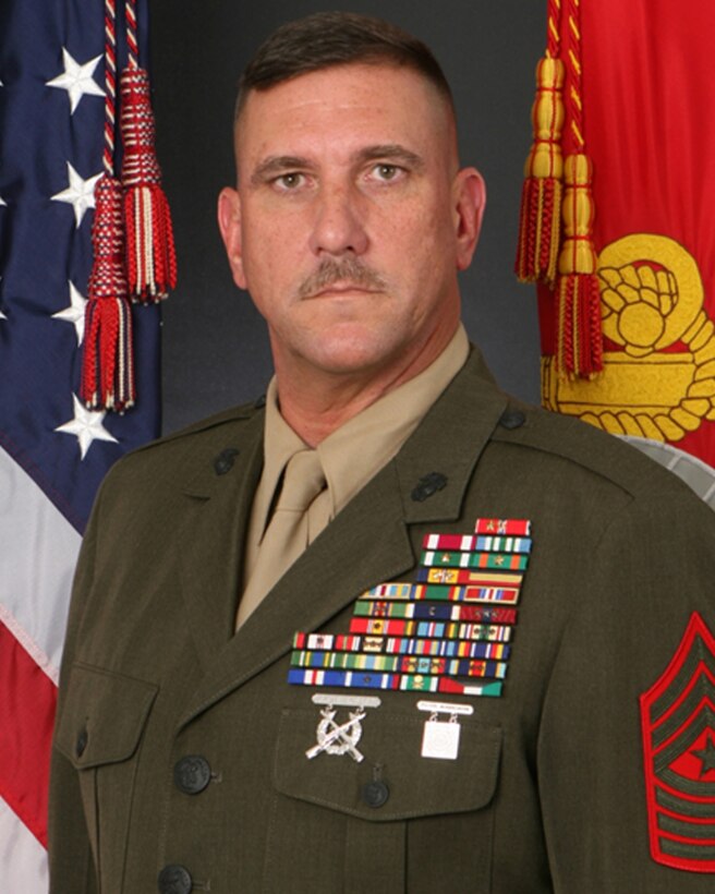 Sergeant Major David L. Bradford, 2nd Marine Division sergeant major