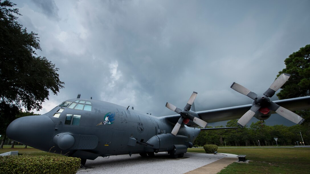 The aircraft known as the "First Lady" is on display at the Air Force Armament on Eglin Air Force Base, Fla.  (U.S. Air Force photo/Tech. Sgt. Jasmin Taylor)