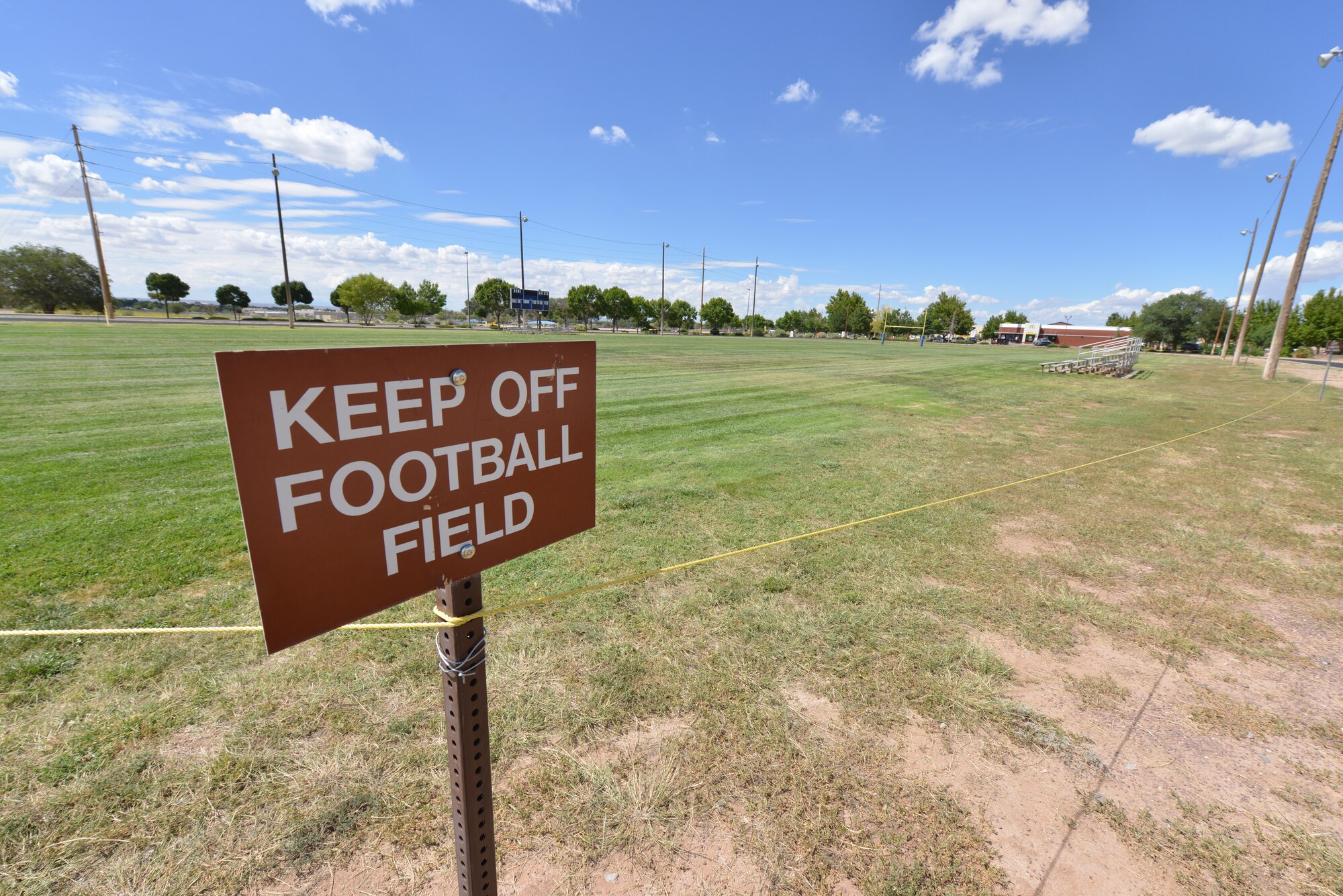 The intramural flag football field was closed for several months to prep it for the peak playing season. The season starts Sept. 9, and players will notice major improvements to the quality of the playing surface. (Photo by Todd Berenger)
