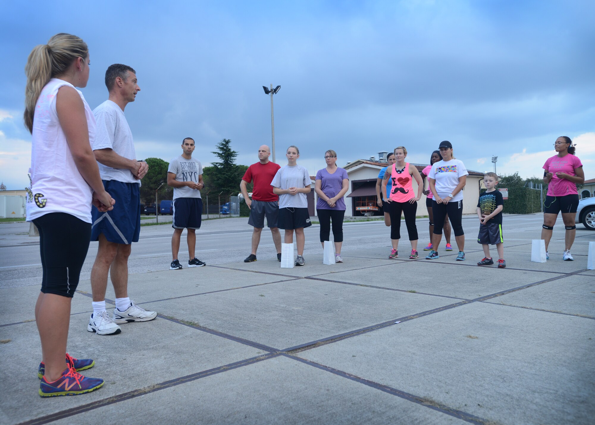 Col. Gregory Kreuder, 31st Fighter Wing vice commander, speaks before a 5k Suicide Prevention Awareness Run, Sept. 5, 2014, at Aviano Air Base, Italy. September 8th through the 14th is National Suicide Prevention Week. Leading mental health psychologists emphasize the strongest risk factor for suicide is depression, but the good news is that depression is treatable, and 80 percent of people who seek help for depression are treated successfully. (U.S. Air Force photo/Airman 1st Class Deana Heitzman)