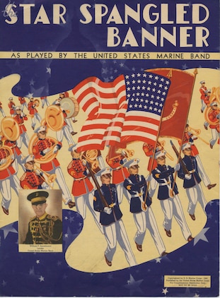 Sheet music cover for The Star-Spangled Banner from 1942