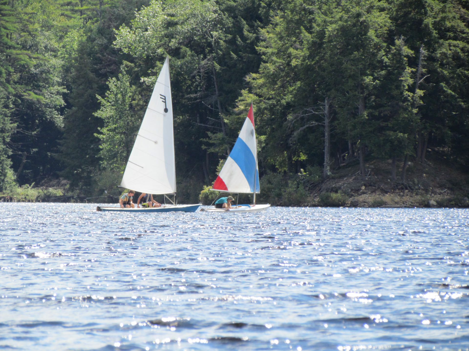 Sailing at Tully Lake, Royalston, Mass.