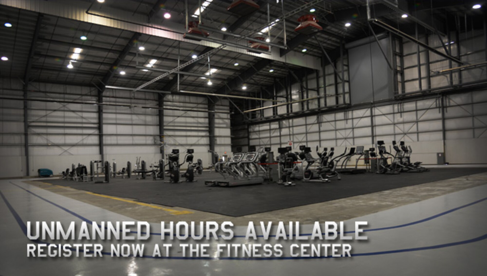 Air Commandos and dependents can gain access to unmanned fitness facilities by heading to the main fitness center during normal duty hours at Cannon Air Force Base, N.M. Normal hours are Monday through Friday from 5 a.m. to 10 p.m., and weekends from 9 a.m. to 6 p.m. – to include holidays and wing safety days. 