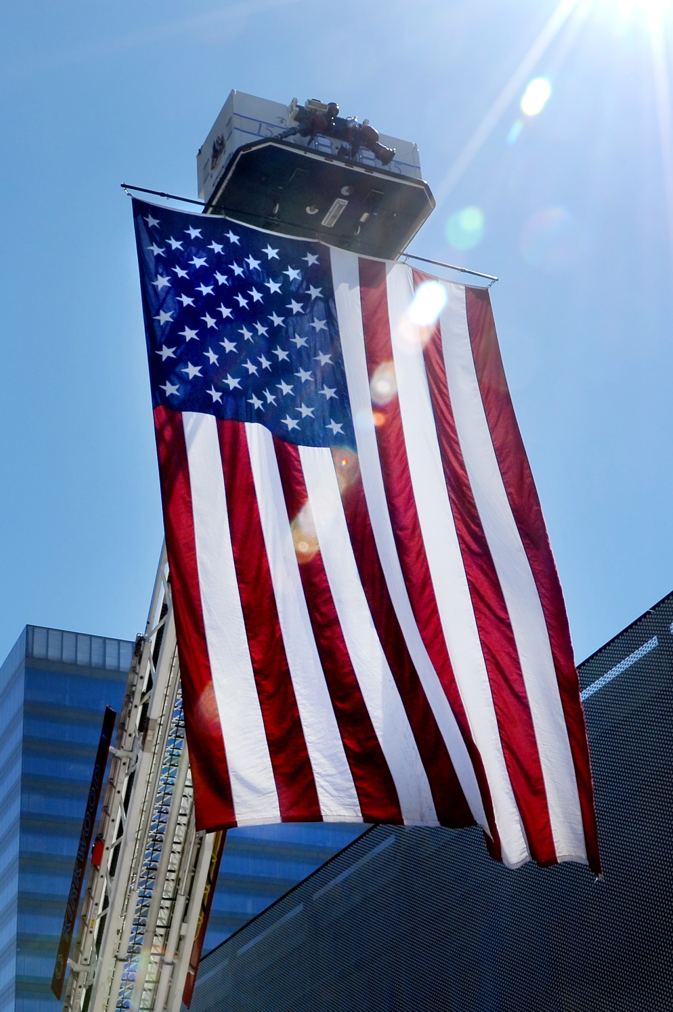 On September 7, 2014 firefighters and others gathered in Clayton, MO for a stair climb to honor fallen firefighters who gave their lives in the 9/11 attacks. Donations were gathered for the run and given towards the Fallen Firefighters Foundation, which not only helps support the families of the 9/11 survivors but also any fallen firefighter around the country with funeral costs, supporting their family and anything else they need. (U.S. Air Force photo/ Senior Airman Tristin English)