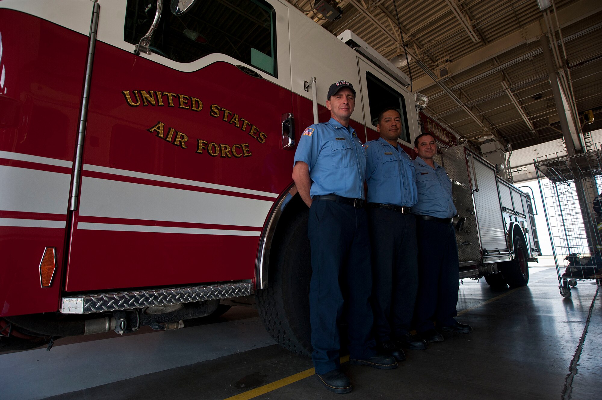 Firefighters from Sheppard Air Force Base took part in a stair climb Sept. 6, 2014 to honor firefighters who perished during the 9/11 attacks. The event represents solidarity among a brotherhood that oftentimes rushes to the sound of danger. (U.S. Air Force photo by Airman 1st Class Jelani Gibson) 