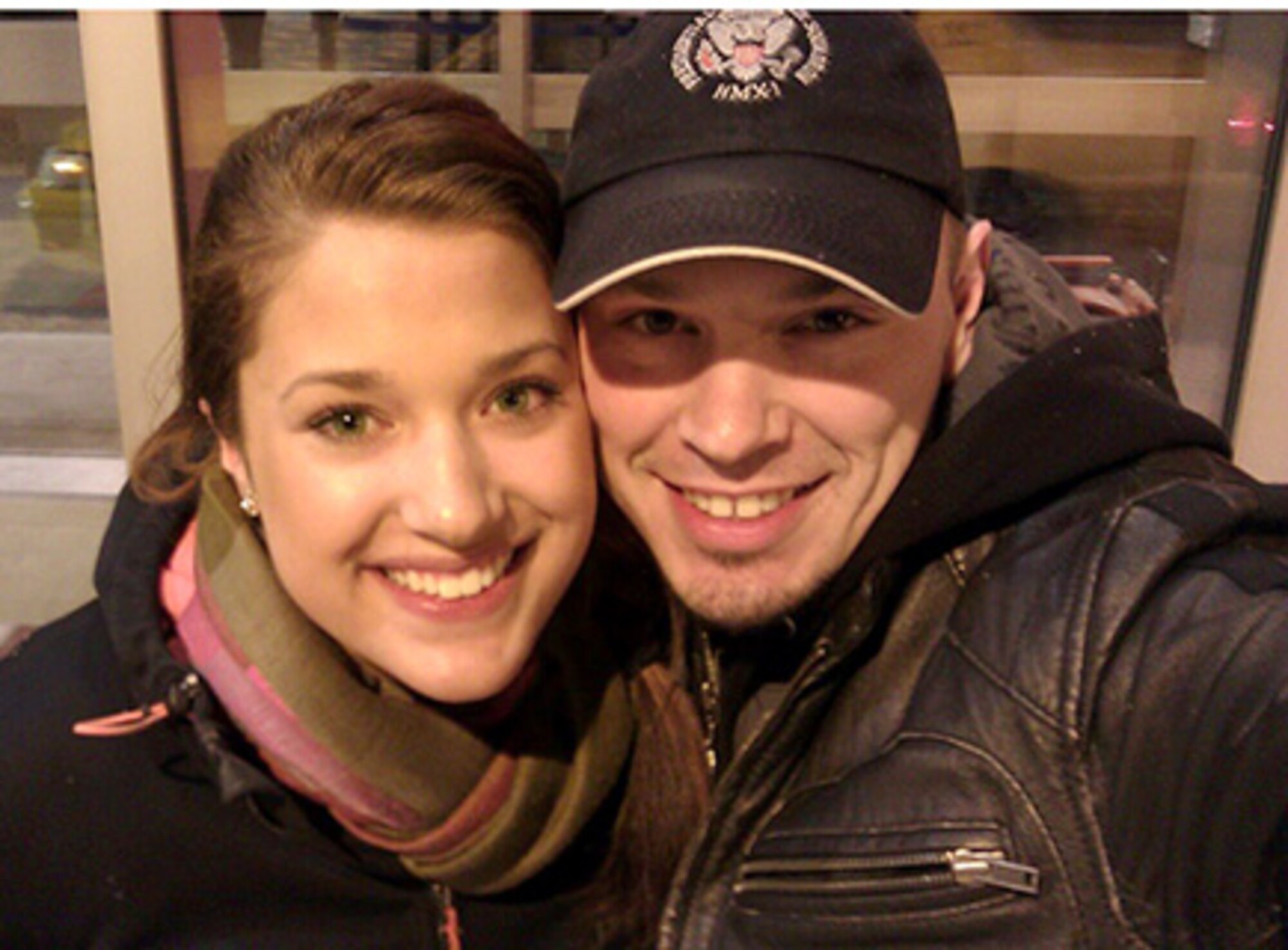 Staff Sgt. Scott Watson (right) in a candid moment with his sister, Malie Delgado in 2011 when he flew to Alaska to surprise her with an unannounced visit. (Courtesy photo)