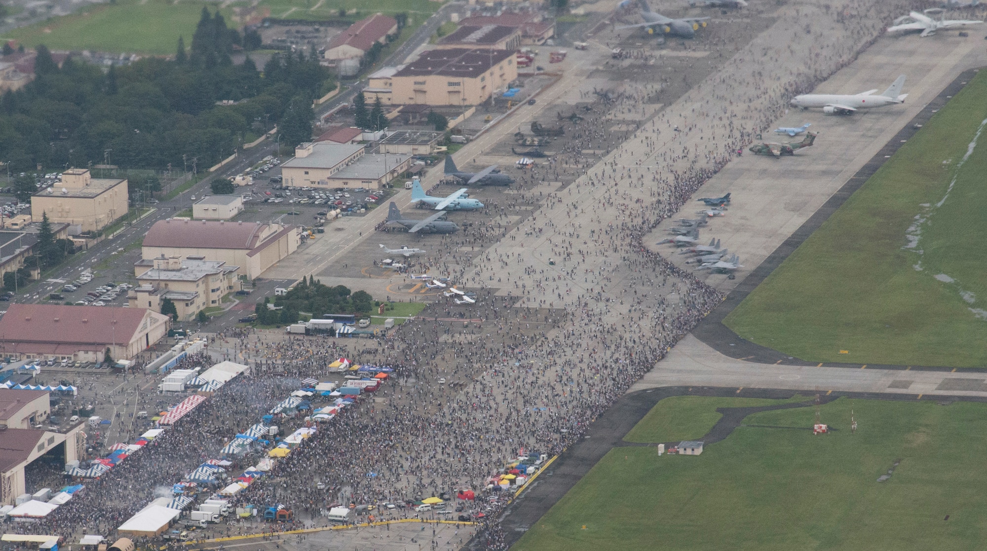 With more than 150,000 attendees at the 2014 Friendship Festival, the responsibility of making a public address system to communicate alerts and notifications to visitors fell to the 374th Communication Squadron. (U.S. Air Force photo by Senior Airman Michael Washburn/Released)