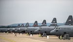 C-130s from the Air National Guard wait on the Ramstein Air Base flightline, Germany, Sept. 3, 2014, just days before they'll be loaded up with Army and Air Force paratroopers to support the Steadfast Javelin II exercise. Steadfast Javelin II was a NATO-led exercise involving more than 2,000 service members from several nations, and takes place across Estonia, Germany, Latvia, Lithuania and Poland. 