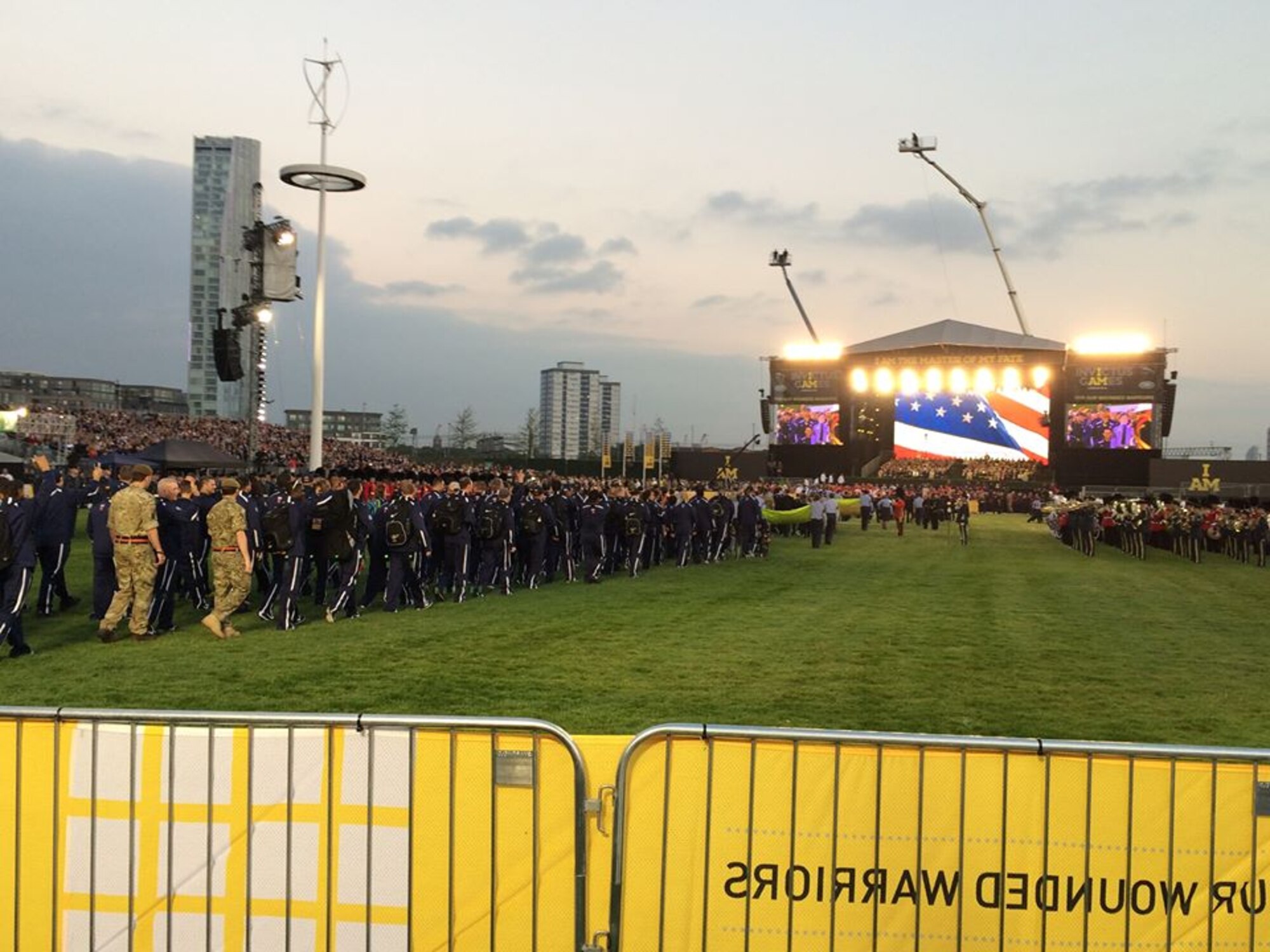 Team USA enters during the opening ceremony for the inaugural Invictus Games Sept. 10, 2014, in London. The Invictus Games are a Paralympic-style contest that features wounded warriors from different nations competing in various events. (Courtesy photo)