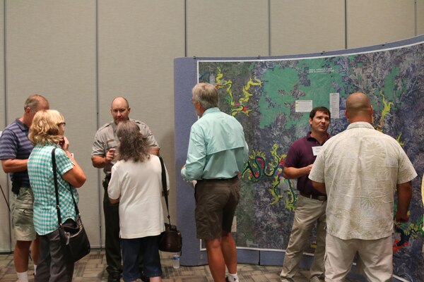 The Little Rock District is actively engaging the public in its effort to update the 1970s version of the Bull Shoals Lake Master Plan.   The agency currently hosted five public scoping workshops around Bull Shoals Lake to share information about the revision process and to collect public comments concerning potential development and land use management around the project. A master plan is the guidance document that describes how the resources of the lake will be managed in the future and provides the vision for how the lake should look in the future. 