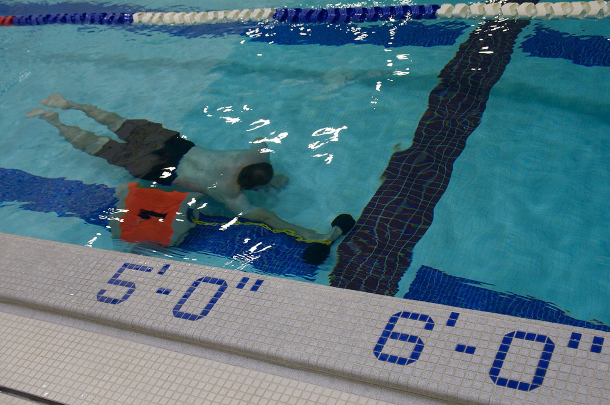 A cadet participates in the Davey Jones Relay as part of the 2014 Raider Cup at Buckner Physical Fitness Center on Joint Base Elmendorf-Richardson Sept. 6. The Raider Cup is a JROTC physical fitness competition composed of 10 events performed over two days. (U.S. Army photo/Sgt. Brian Ragin)
