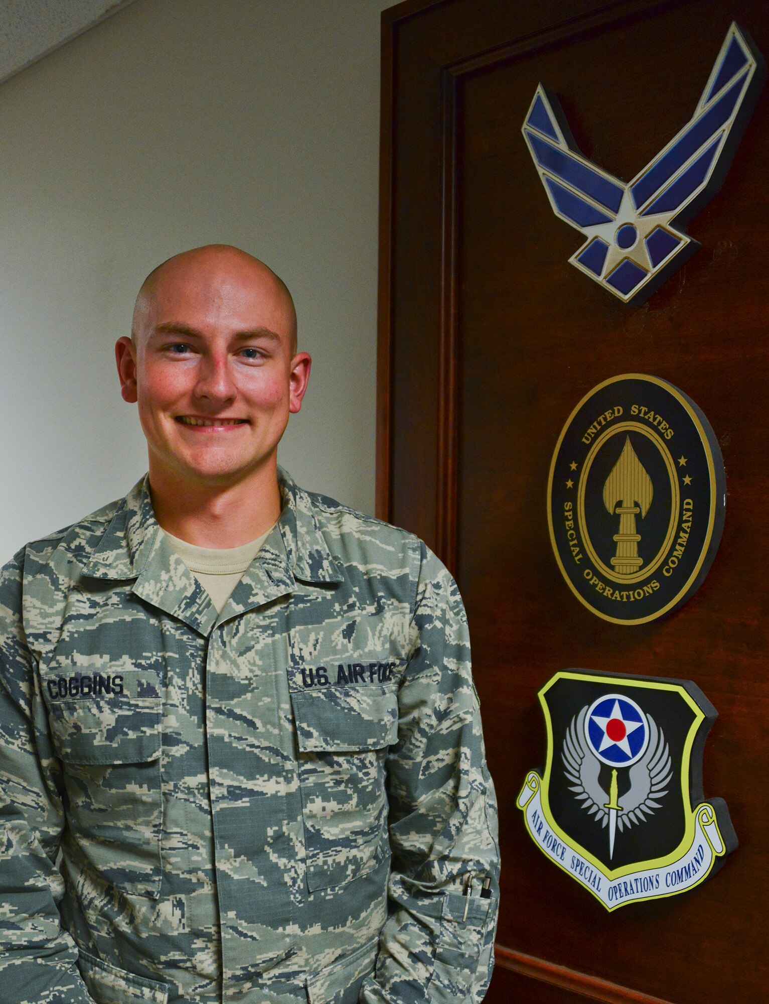 Staff Sgt. Guy Coggins,  919th Special Operations Support Squadron, was selected from promotion to technical sergeant via the Promotion Enhancement Program.  He will sew on his new stripe Oct. 1.  The 919th Special Operations Wing had seven PEP promotees this year.  (U.S. Air Force photo/Tech. Sgt. Cheryl Foster)