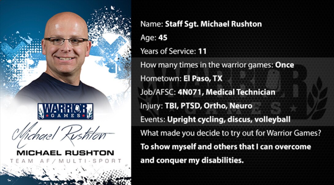 Warrior Profile -  SSgt Michael Rushton (U.S. Air Force graphic/Corey Parrish)