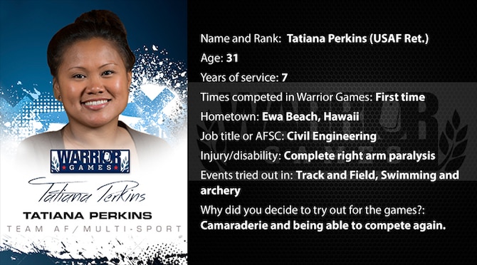 Warrior Profile -  Tatiana Perkins (Ret.) (U.S. Air Force graphic/Corey Parrish)