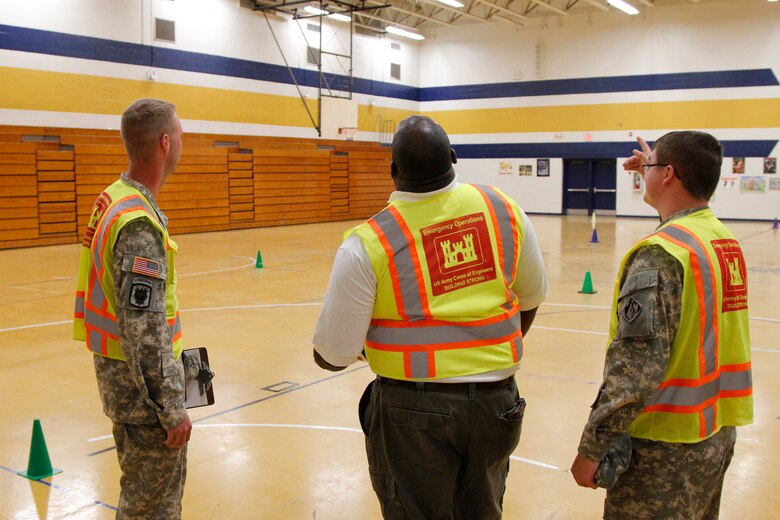 The 249th Engineer Battalion conducted inspections with our Emergency Management Division.