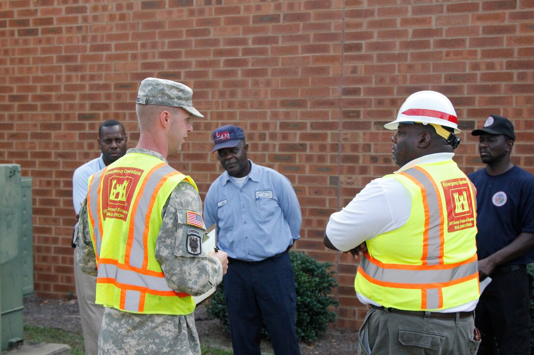The 249th Engineer Battalion conducted inspections with our Emergency Management Division.