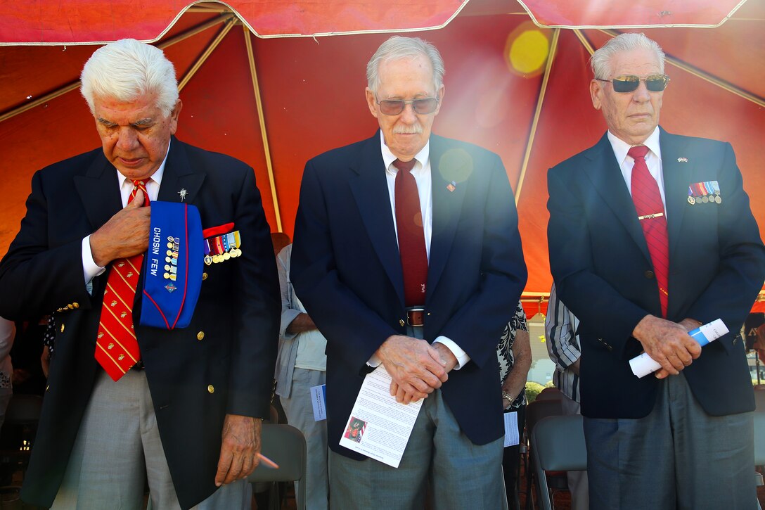 Marine Corps Base Camp Pendleton hosted a wreath laying ceremony at the Pacific Views Events Center here, Sept. 12, to commemorate the 64th Anniversary of the Battle of Chosin Reservoir. 