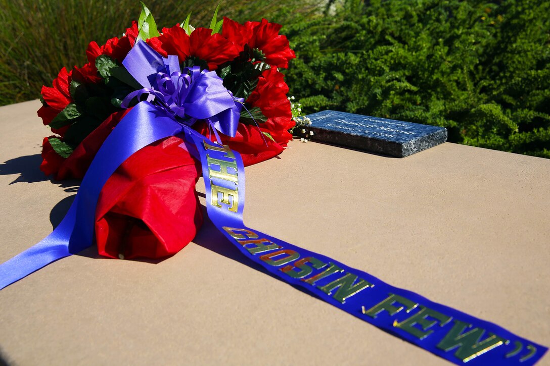 Marine Corps Base Camp Pendleton hosted a wreath laying ceremony at the Pacific Views Events Center here, Sept. 12, to commemorate the 64th Anniversary of the Battle of Chosin Reservoir. 