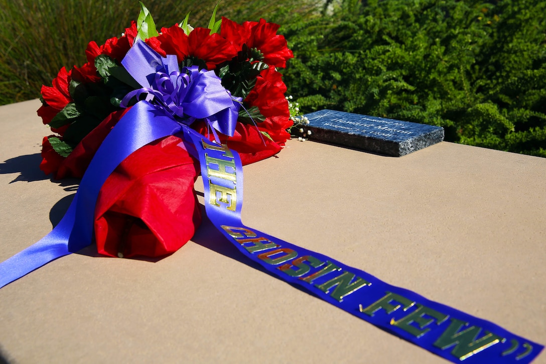 Marine Corps Base Camp Pendleton hosted a wreath laying ceremony at the Pacific Views Events Center here, Sept. 12, to commemorate the 64th Anniversary of the Battle of Chosin Reservoir. 