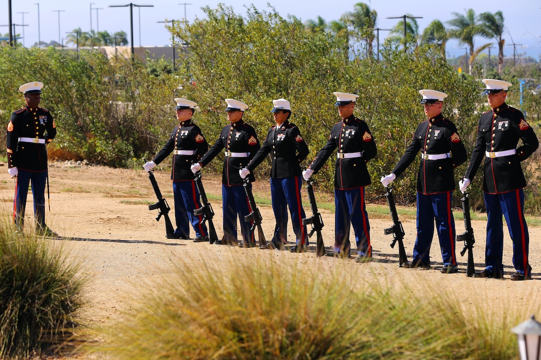 Marine Corps Base Camp Pendleton hosted a wreath laying ceremony at the Pacific Views Events Center here, Sept. 12, to commemorate the 64th anniversary of the Battle of Chosin Reservoir.