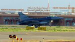 An F-16 Fighting Falcon from the 169th Fighter Wing of the South Carolina Air National Guard lands at the Marrakech, Morocco airport Jan. 23, 2010. About 50 servicemembers and four aircraft from U.S. bases and Europe will participate in the AeroExpo Marrakech Jan. 27-30, 2010. U. S. Air Force aircraft at the event will include two F-16s from the 169FW and a KC-135 Stratotanker from the 151st Air Refueling Wing of the Utah Air National Guard.