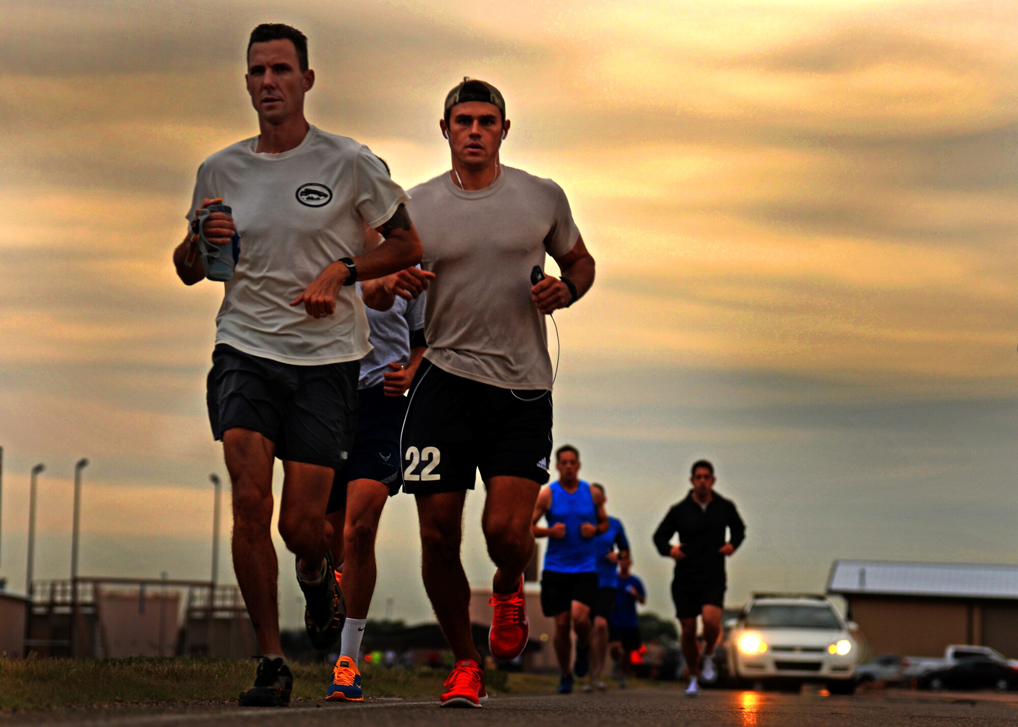 On the thirteenth anniversary of the attacks of Sept. 11, 2001, the men and women Cannon Air Force Base, N.M. paid tribute by participating in a 9.11 mile Ruck march/run on Sept. 11, 2014. Air Commandos from multiple generations honored those who lost their lives on that hallowed day, in addition to those who have paid the ultimate sacrifice since. (U.S. Air Force photo/Airman 1st Class Chip Slack)