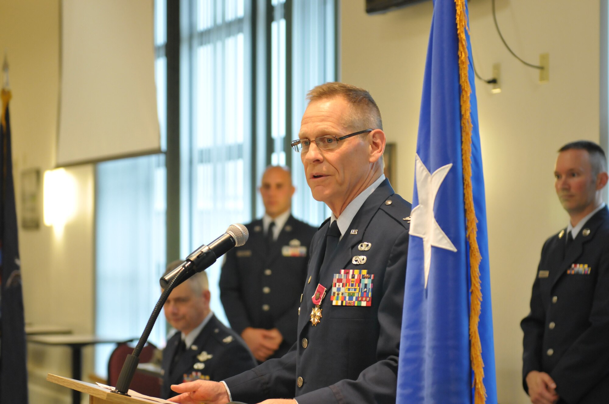 Col. Walter Wintsch retired in a ceremony Sept. 13, 2014, at Stratton Air National Guard Base, N.Y., after nearly 40 years of service. Before retiring, he relinquished command of the 109th Mission Support Group to Lt. Col. Jeffrey Hedges.  (U.S. Air National Guard photo by Master Sgt. William Gizara/Released)