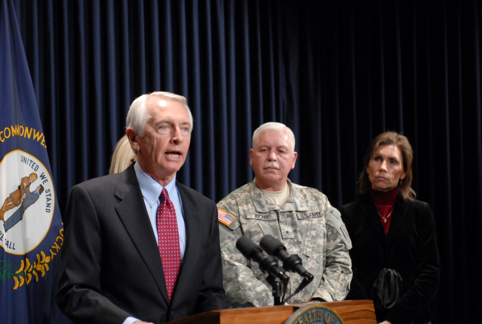 Kentucky Gov. Steve Beshear provides an overview of the "Give An Hour" program - a national effort to encourage mental healthcare providers to volunteer one hour each week to help Servicemembers who suffer from post-deployment mental health issues, Jan. 14, 2010.