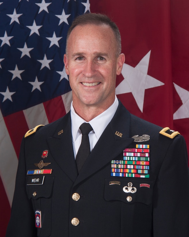 Major General Michael C. Wehr assumed command of the Mississippi Valley Division, Vicksburg, Miss., August 29, 2014. He also serves as president of the Mississippi River Commission. Wehr came to MVD from Afghanistan where he served as director of the Joint Engineering Directorate, United States Forces-Afghanistan, and commander of the Transatlantic Division (Forward), Afghanistan.