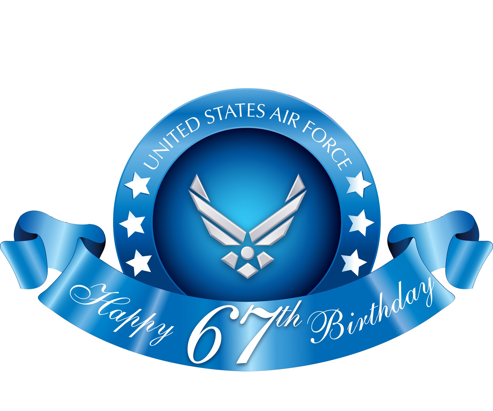 Air Force 67th birthday graphic