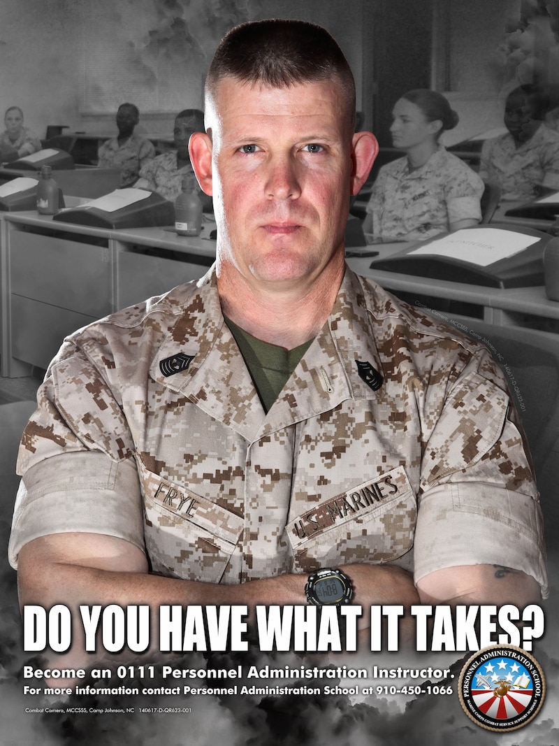 Personnel Administration Recruiting Poster for MOS 0111.