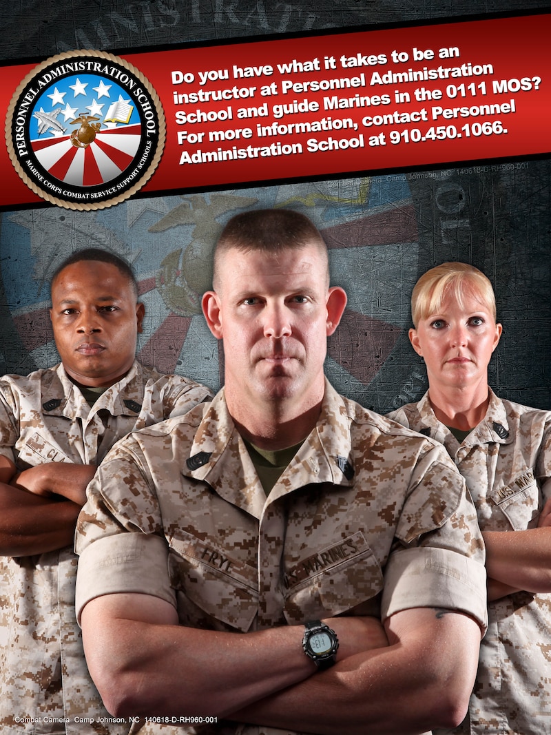 Personnel Administration Recruiting Poster for MOS 0111