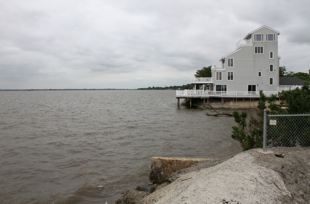 The U.S. Army Corps of Engineers' Philadelphia District awarded a contract on Sept 18, 2014 to construct a 50-foot wide berm at Oakwood Beach in Salem County, N.J. The project is designed to reduce storm damages to infrastructure and was funded through the Disaster Relief Appropriations Act of 2013 (Public Law 113-2, or often referred to as the Hurricane Sandy Relief Bill). 