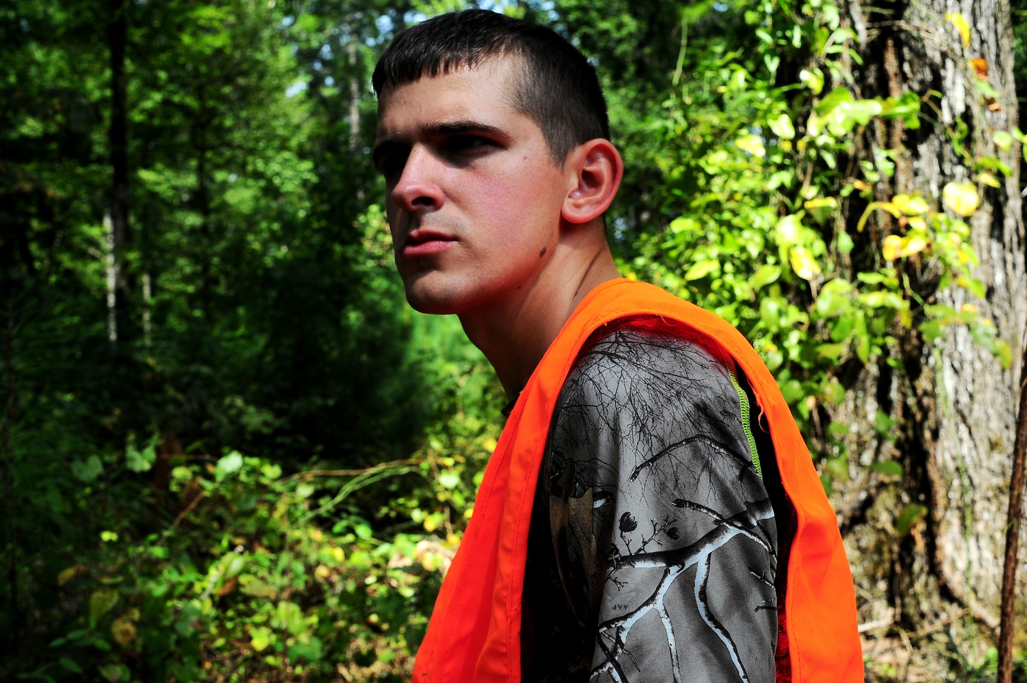 Wear the proper clothing to avoid becoming the hunted. Take a safety course or a refresher course. You may have forgotten something important since last year. Let others know where you're going, don't hunt alone, and bring a phone. (U.S. Air Force photo/ Airman Daniel Lile)
