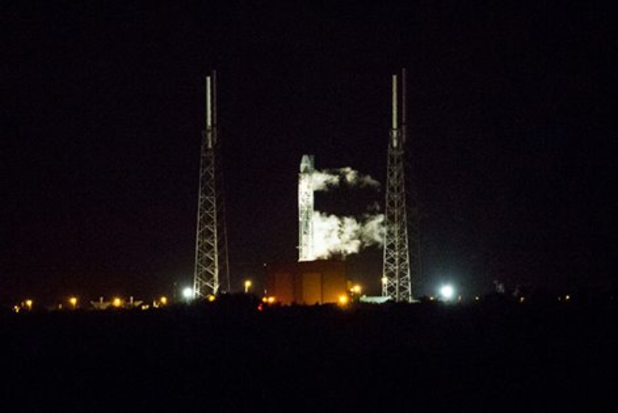 Space Exploration Technologies' (SpaceX) completed a successful launch of their Falcon 9 Dragon spacecraft headed to the International Space Station from Space Launch Complex 40, from Cape Canaveral Air Force Station, Fla., Sept. 21, 2014 at 1:52 a.m. EDT. A combined team of military, government civilians and contractors from across the 45th Space Wing provided support to the mission, including weather forecasts, launch and range operations, security, safety and public affairs. (Courtesy photo/SpaceX) 