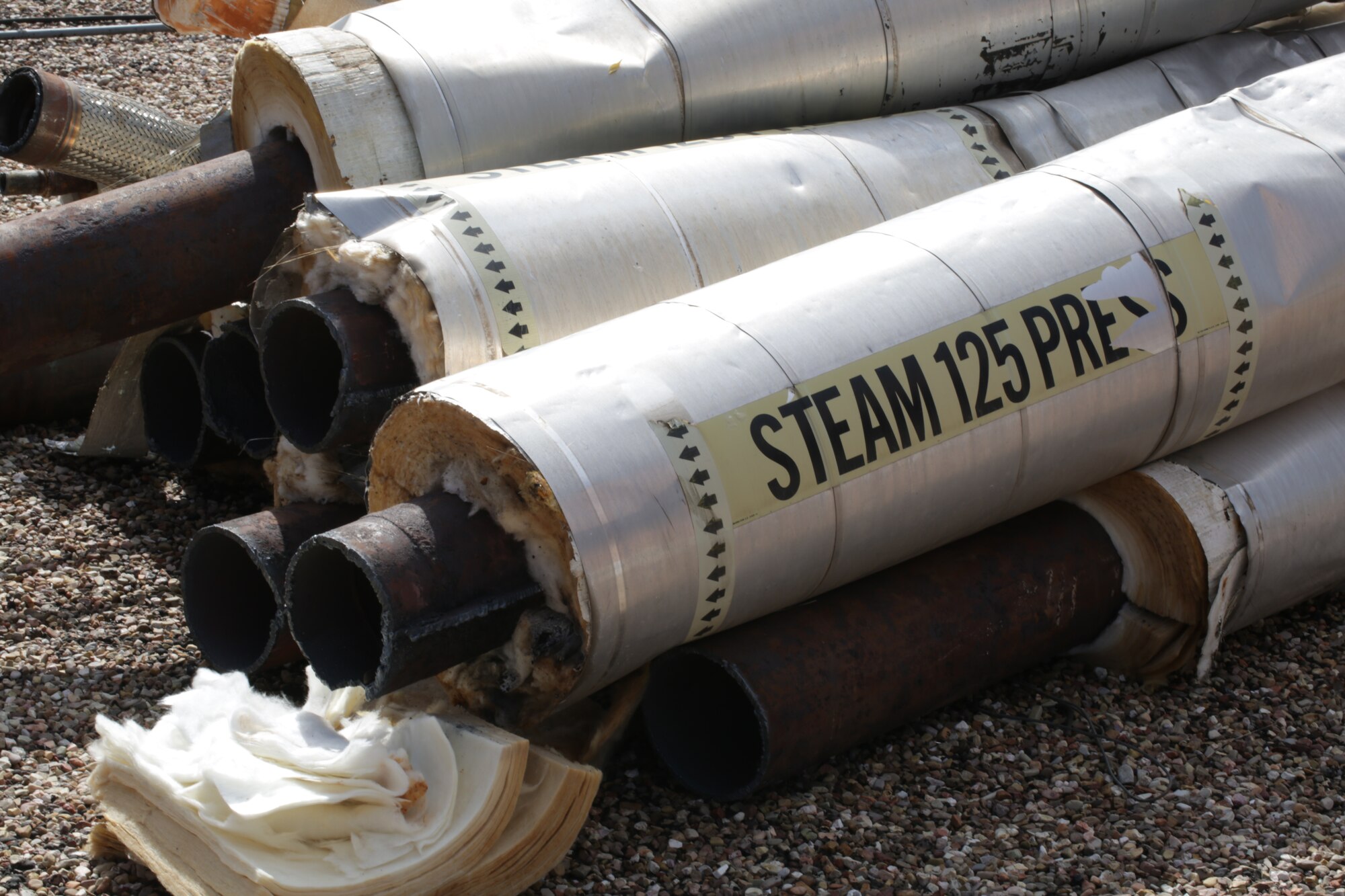 Replacing 1940s-era underground steam piping with modern, high-efficiency equipment is projected to save Tinker AFB, Okla., $6.4 million a year in natural gas, water, and operation and maintenance costs, and drop its natural gas consumption by 30 percent. (U.S. Air Force photo/Eddie Green/Released)